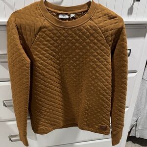 L.L. Bean Tan Quilted Pullover
